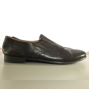 Giorgio Armani, men’s brown leather loafers
